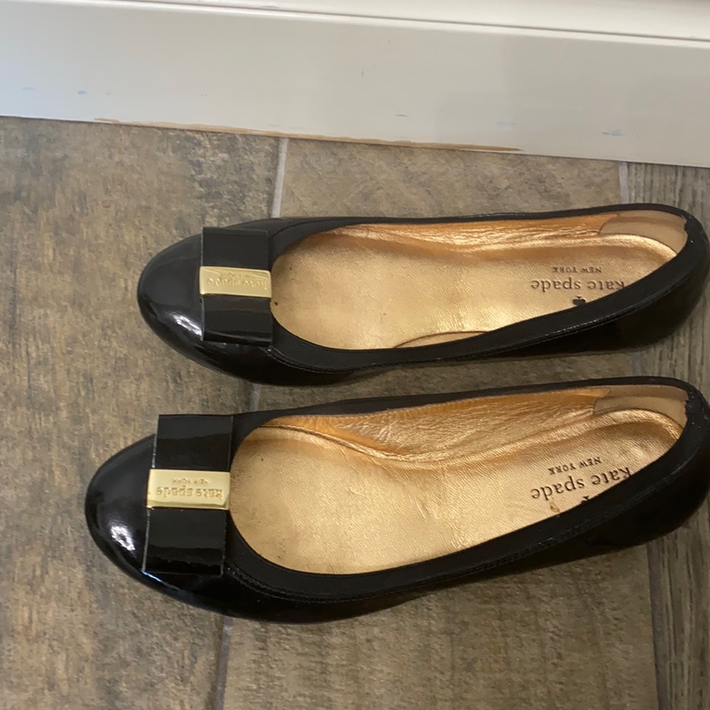 Kate Spade black flats size 8 1/2M